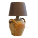 Vintage handmade pottery lamp