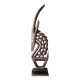 African art oryx wooden handcrafted sculpture ethnic tribal decoration