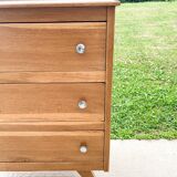 Scandinavian style 3-drawer chest of drawers, compass feet, from the 50s/60s