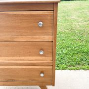 Scandinavian style 3-drawer chest of drawers, compass feet, from the 50s/60s