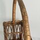 Bottle holder, woven wicker