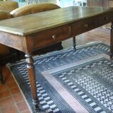 Louis XVI style oak desk