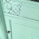 Old art deco green mint buffet