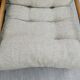 Pair of pine and woolly armchairs, 80s