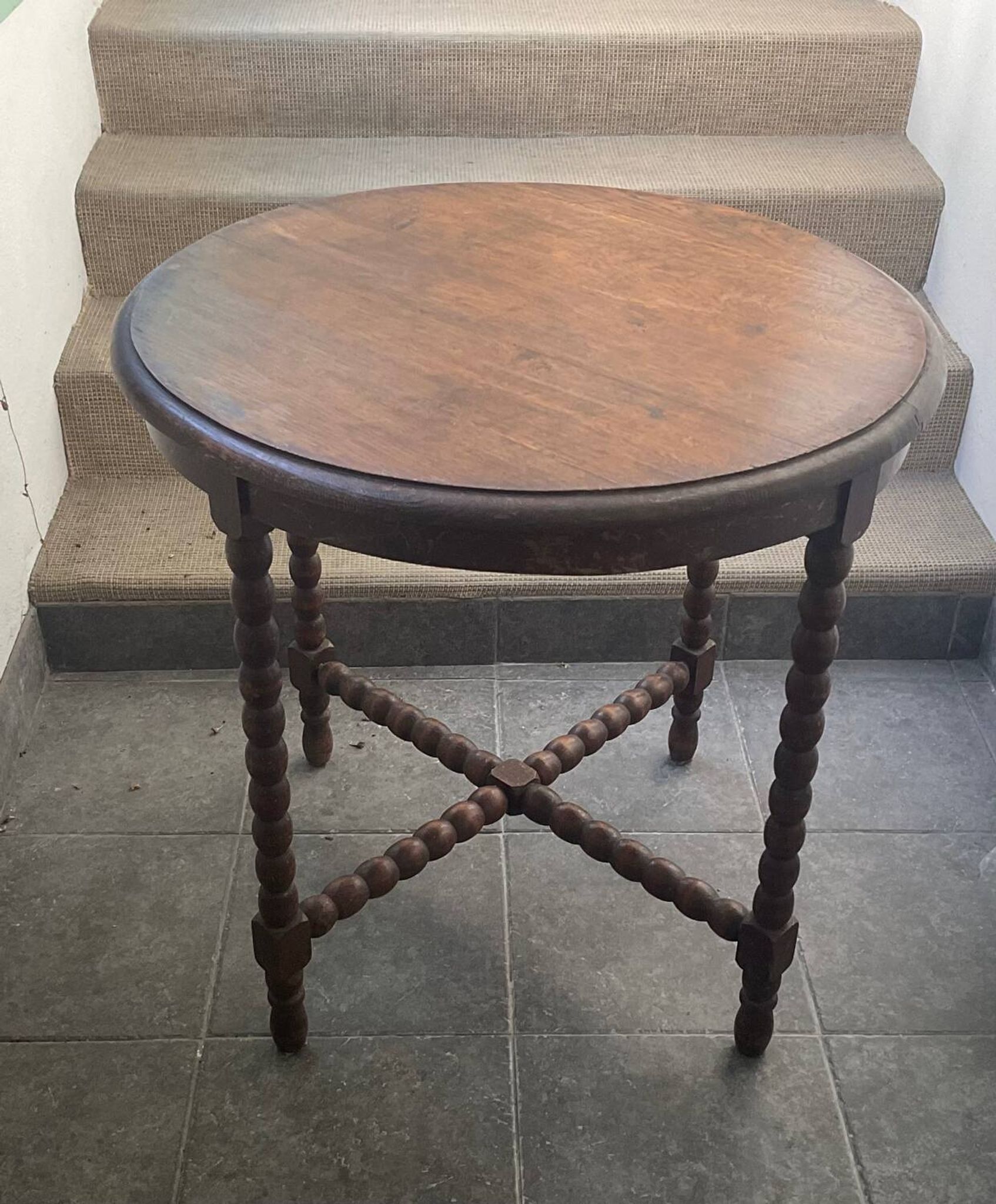 Table guéridon bois années 30/40