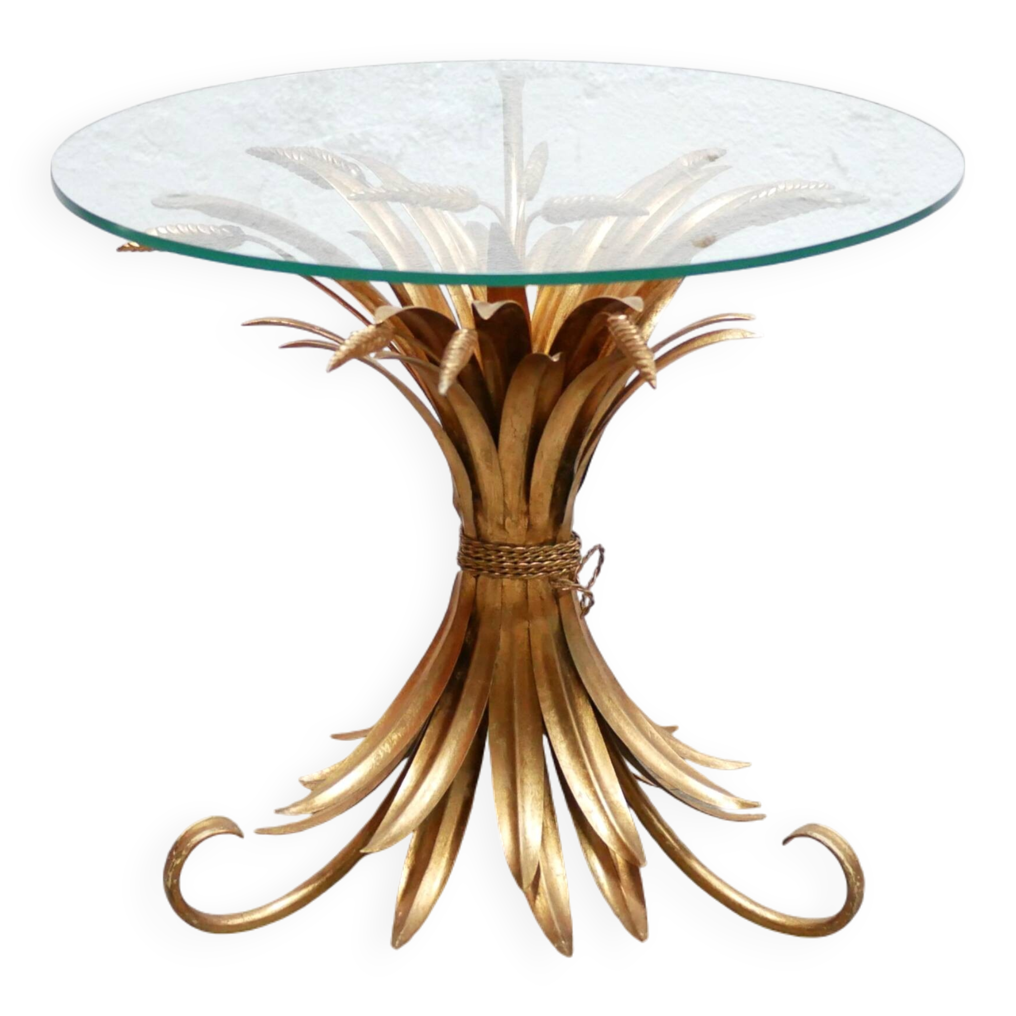Coco Chanel vintage wheat sheaf side table