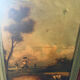 Antique trumeau with hunting scene - Oil on canvas and mirror - Panel