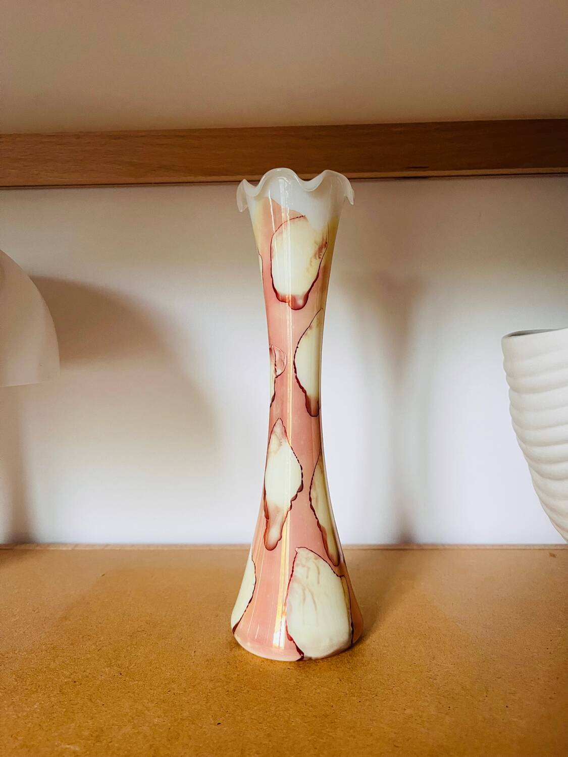 Opaline vase Italy 1960