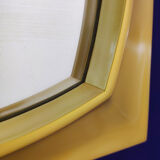 Large Vintage 1950s French Hand Carved Hardwood Gold Gilt Wall Mirror