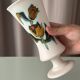 Vintage West Germany Hand-Painted Ceramic Vase | Handarbeit | 22 cm
