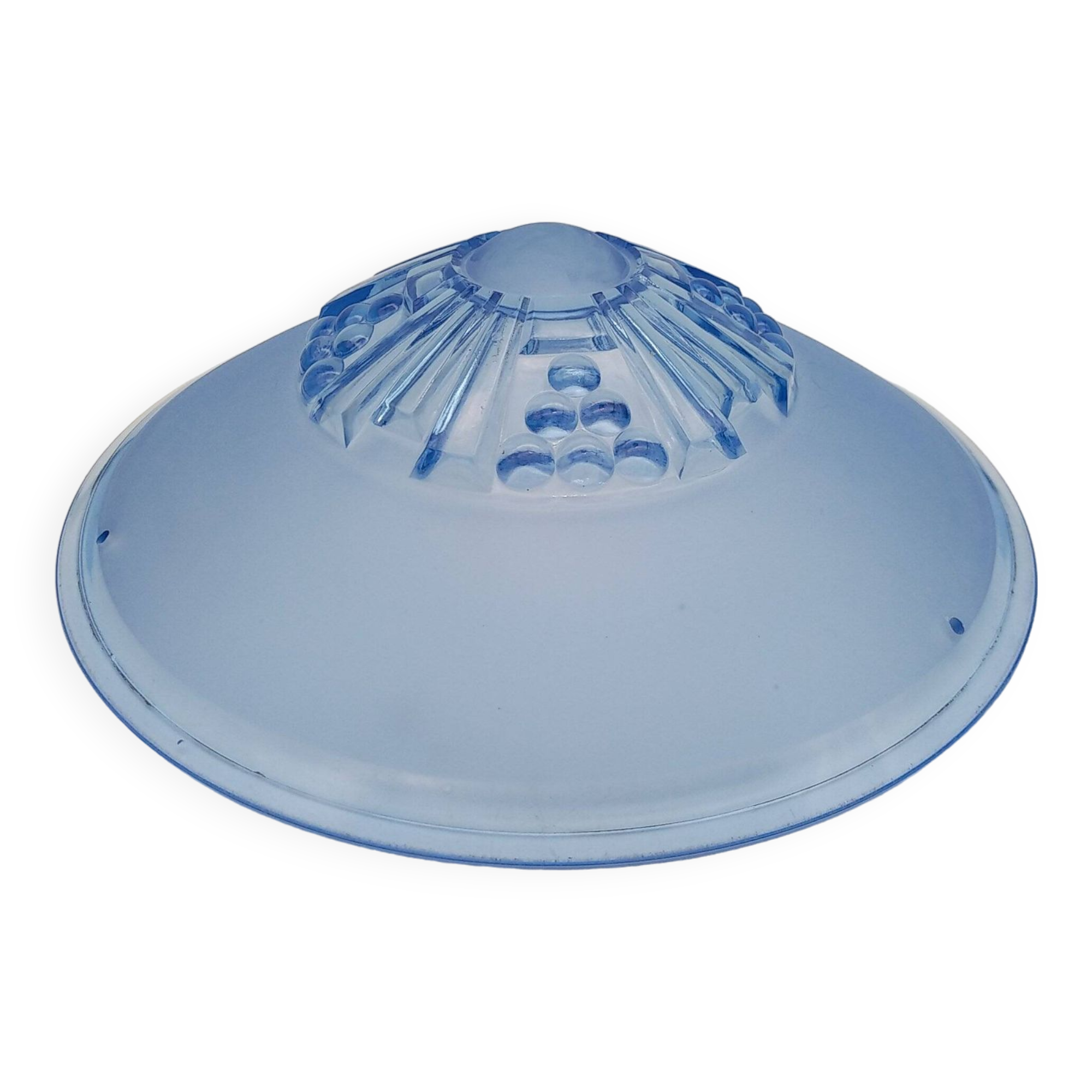 Blue art deco washbasin pendant light. sevb 284.