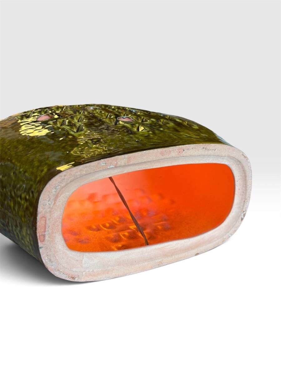 Large Ceramic Lamp Fat Lava (1960s-1970s)