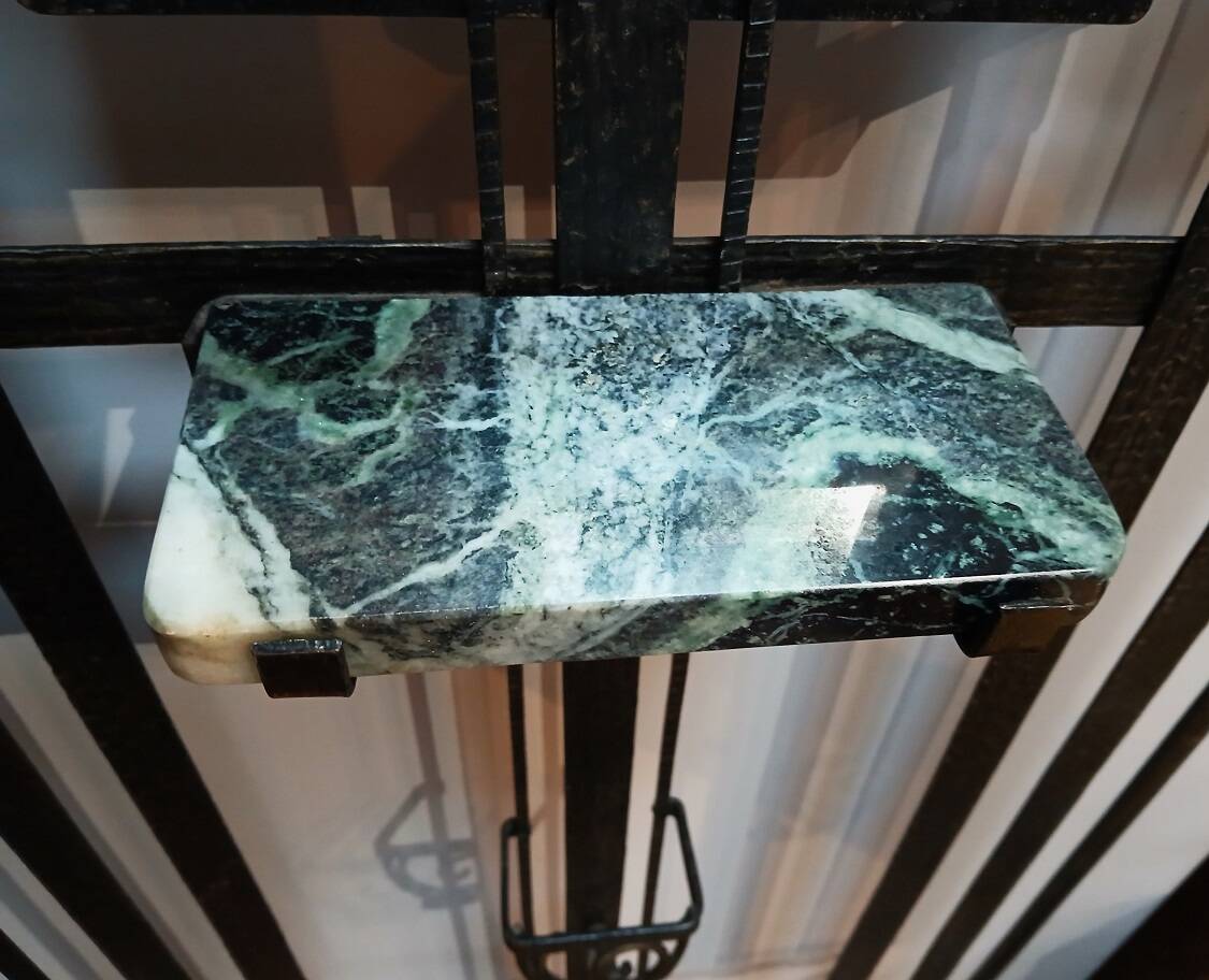 Portemanteau Art Déco en fer forgé