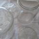 Lot 3 jars transparent glass 1 l