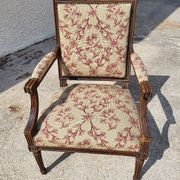 Armchair Louis XVI walnut of the XIXth century