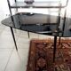 Table basse 1950 en verre noir