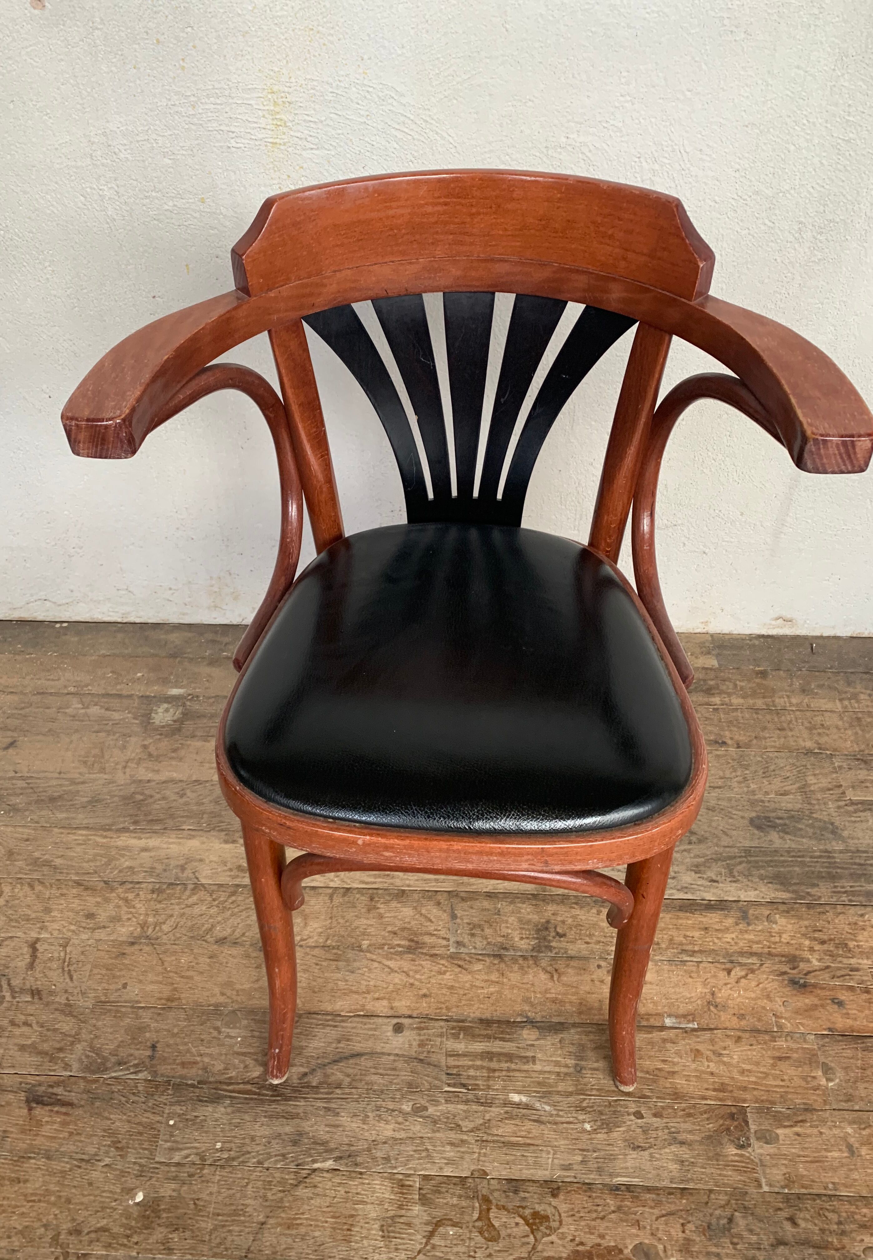 6 Chaises de bistrot en bois courbé DLG Baumann Thonet Fischel