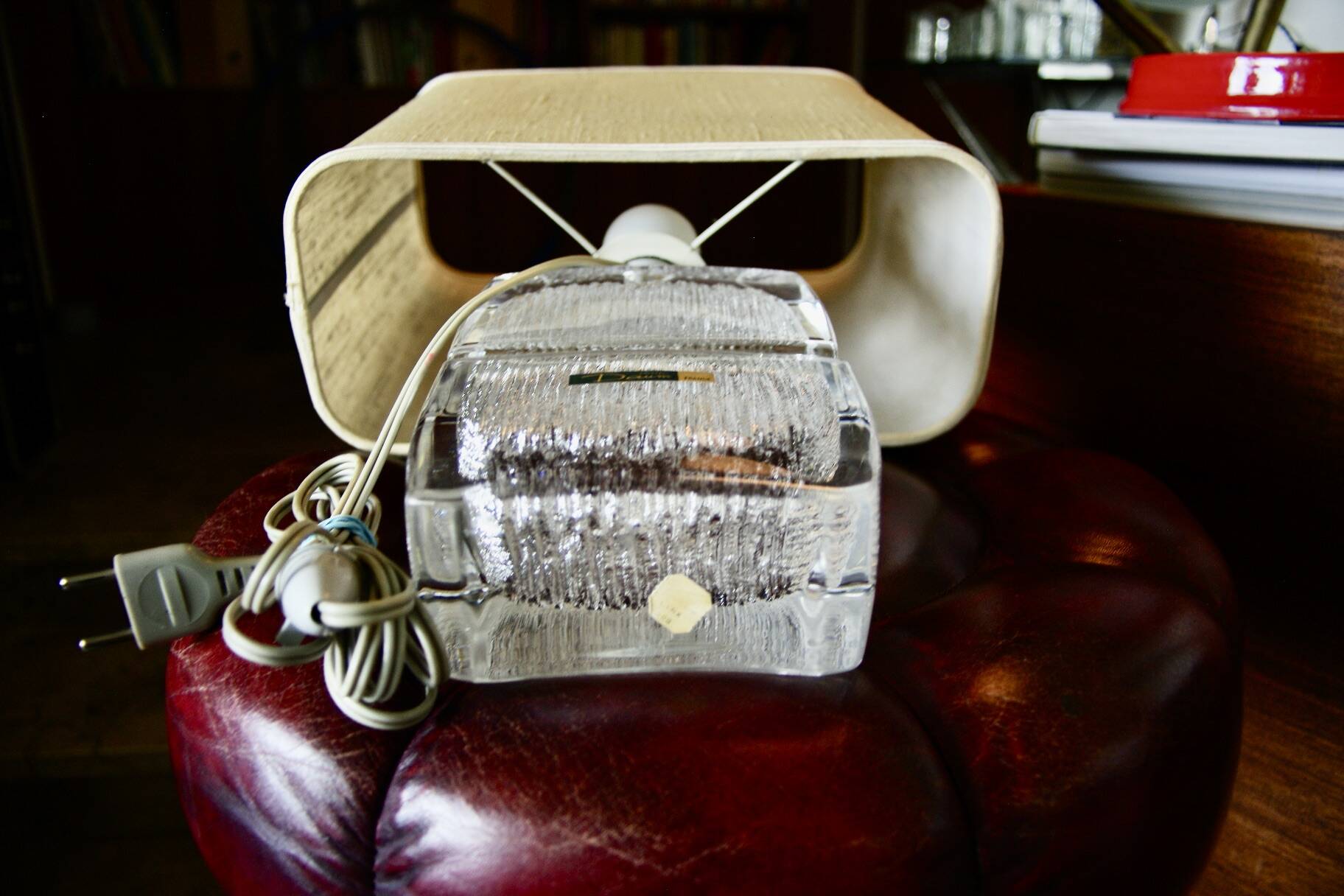 Vintage crystal lamp for the daum house in nancy 1960