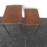 Vintage wooden nesting tables