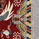 Ningxia, five-claw dragon carpet, Circa 1920