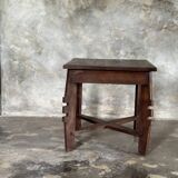 Coffee table, small vintage Indonesian modernist table in teak.