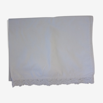 White cotton bolster case