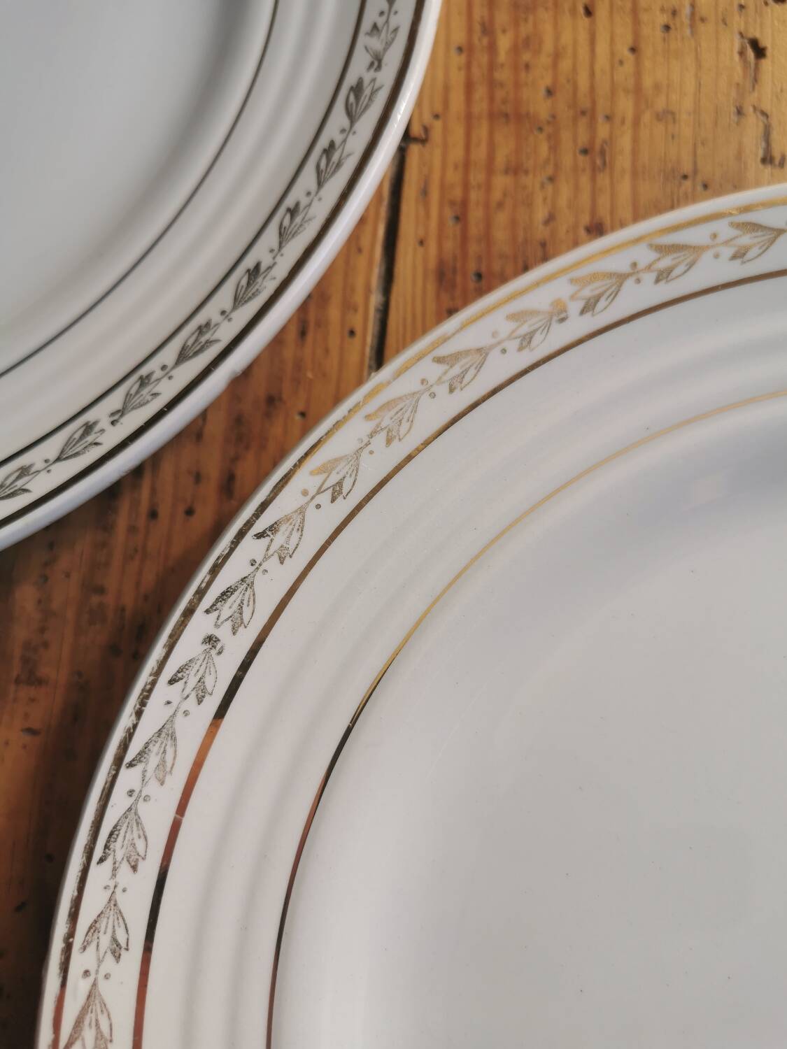 Mismatched vintage dinner plates