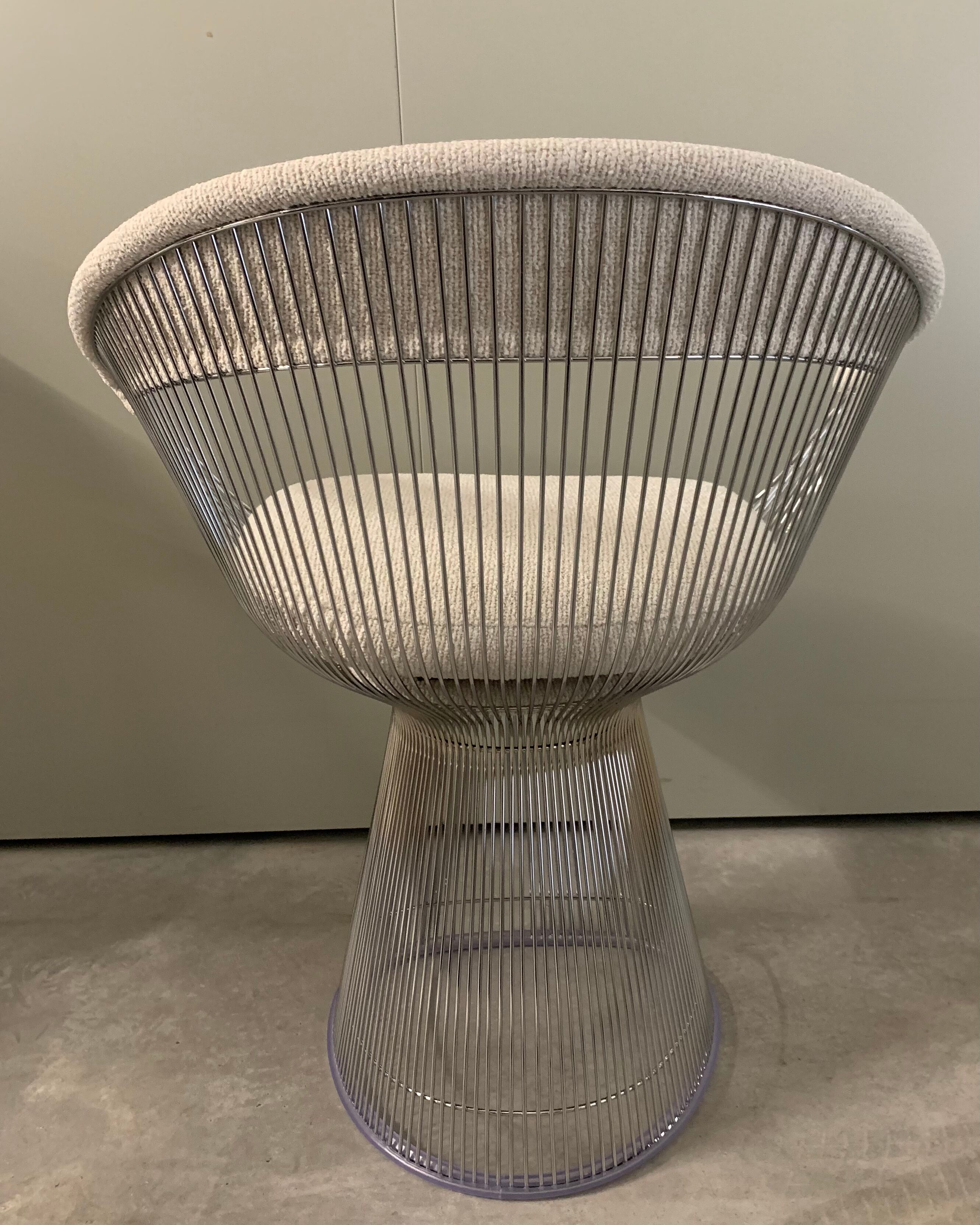 Chrome armchair Warren Platner Knoll