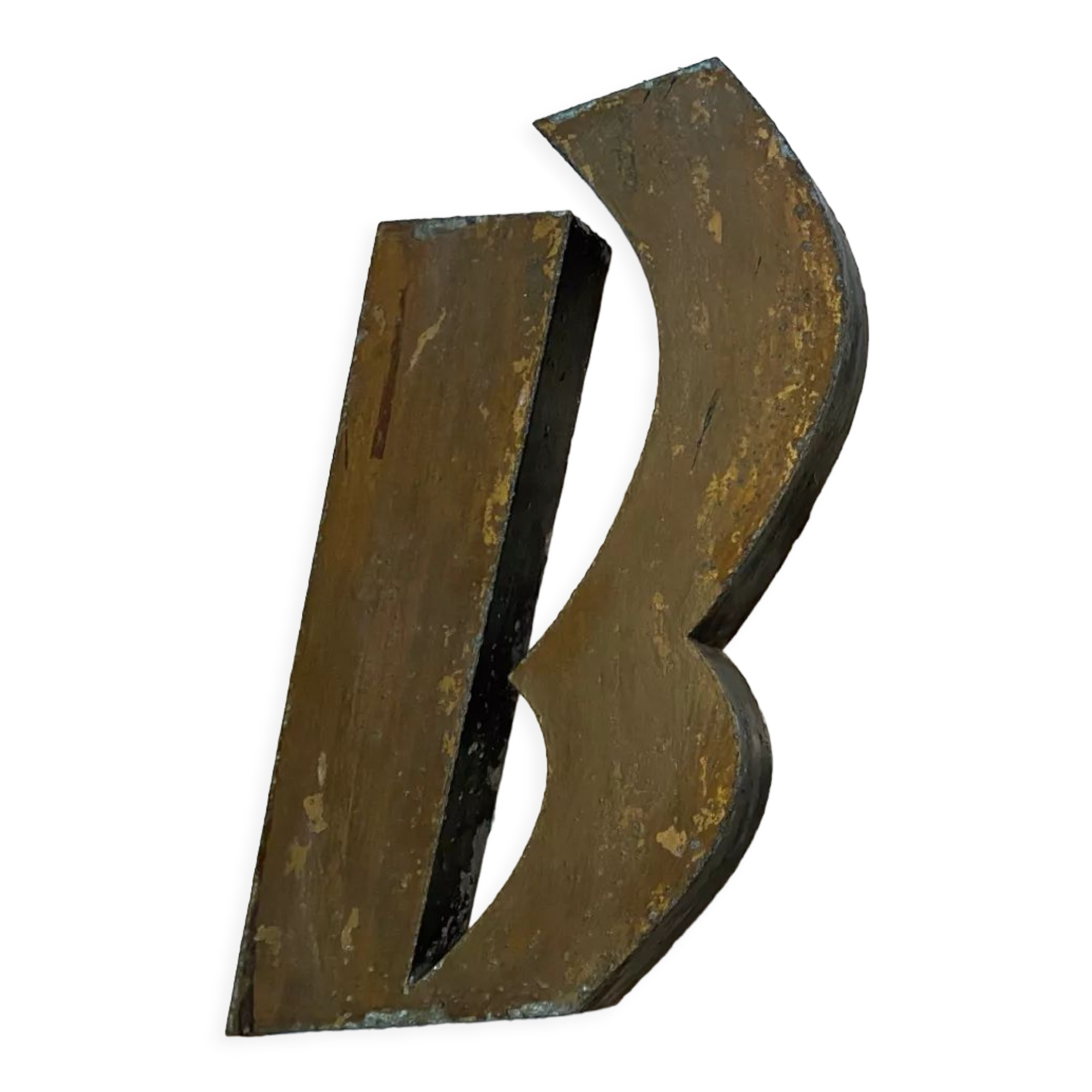 Golden Sign Letter "B"