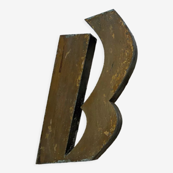 Golden Sign Letter "B"