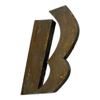Golden Sign Letter "B"