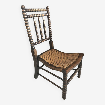 19th Century bobbin chair cane seat by Bowen & Mallon