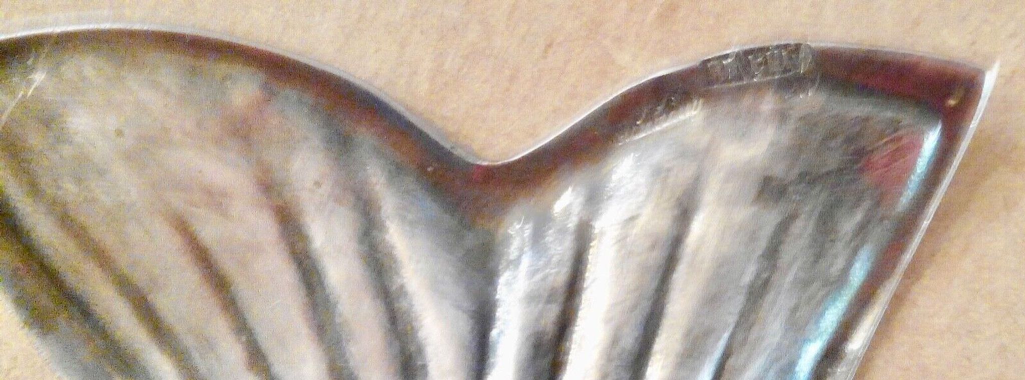 Milieu de table, cendrier en métal argent Valenti, made in Spain