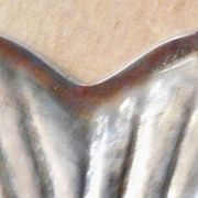 Milieu de table, cendrier en métal argent Valenti, made in Spain