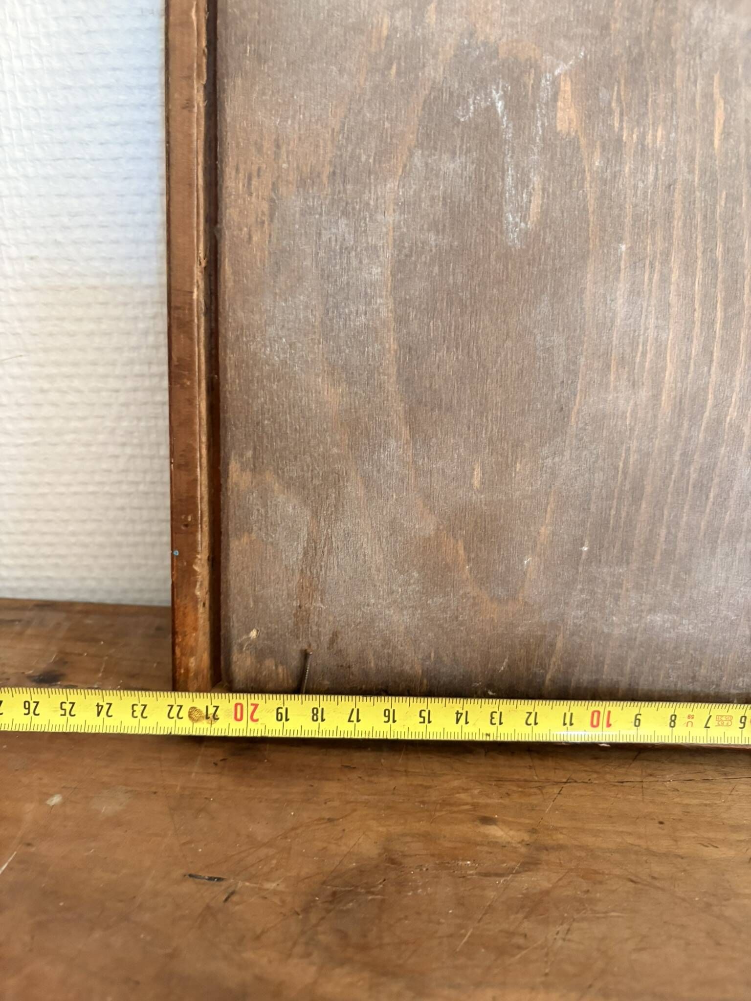 Oil Painting Tableau Paul Flaubert 1928-1994 Interior Scene Knitter
