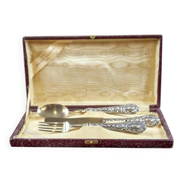 Ensemble de couverts en argent 800, années 1930, ensemble de 3