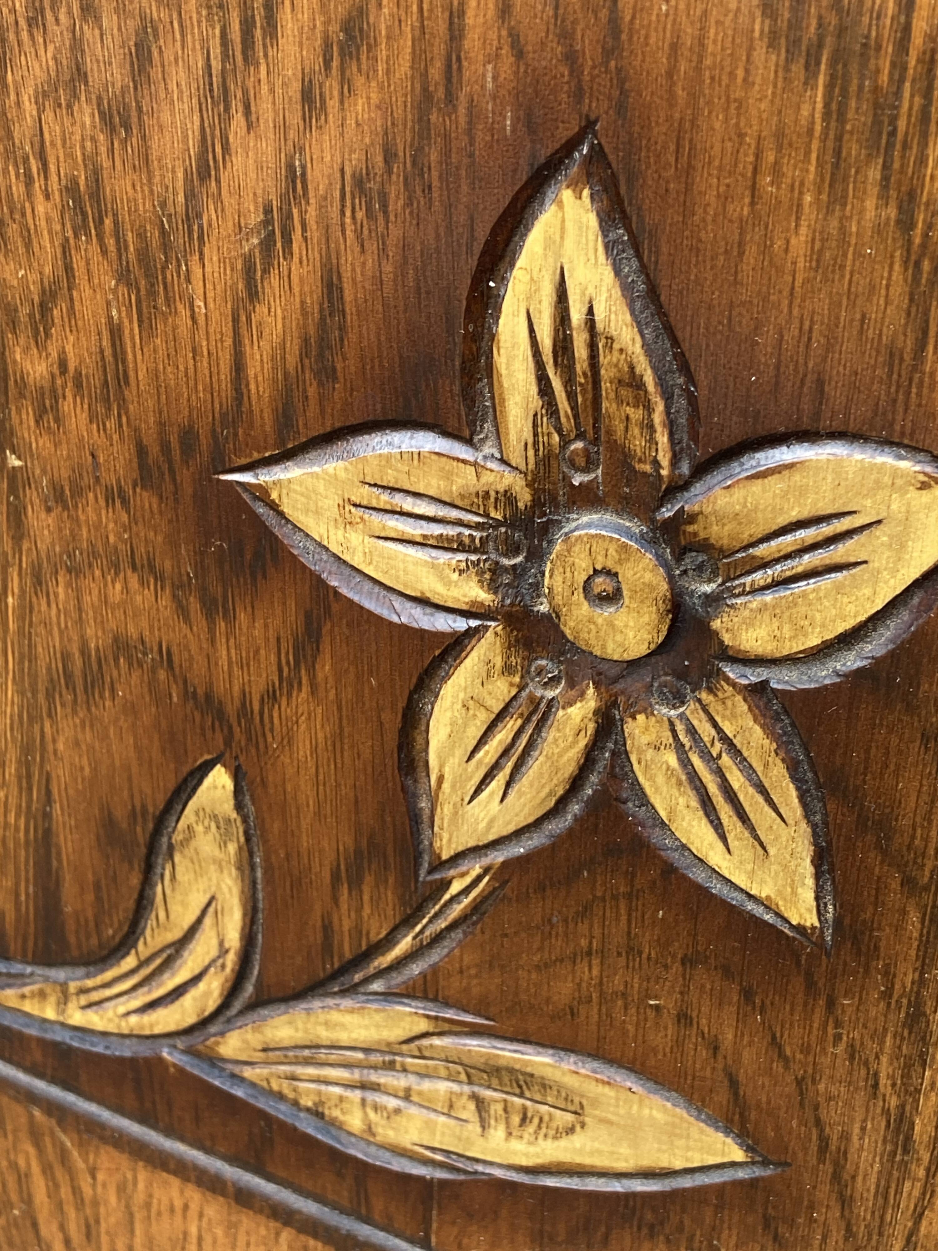 Pair of vintage Art Deco bedside tables from the 1950s