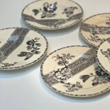 Floral iron earth plate