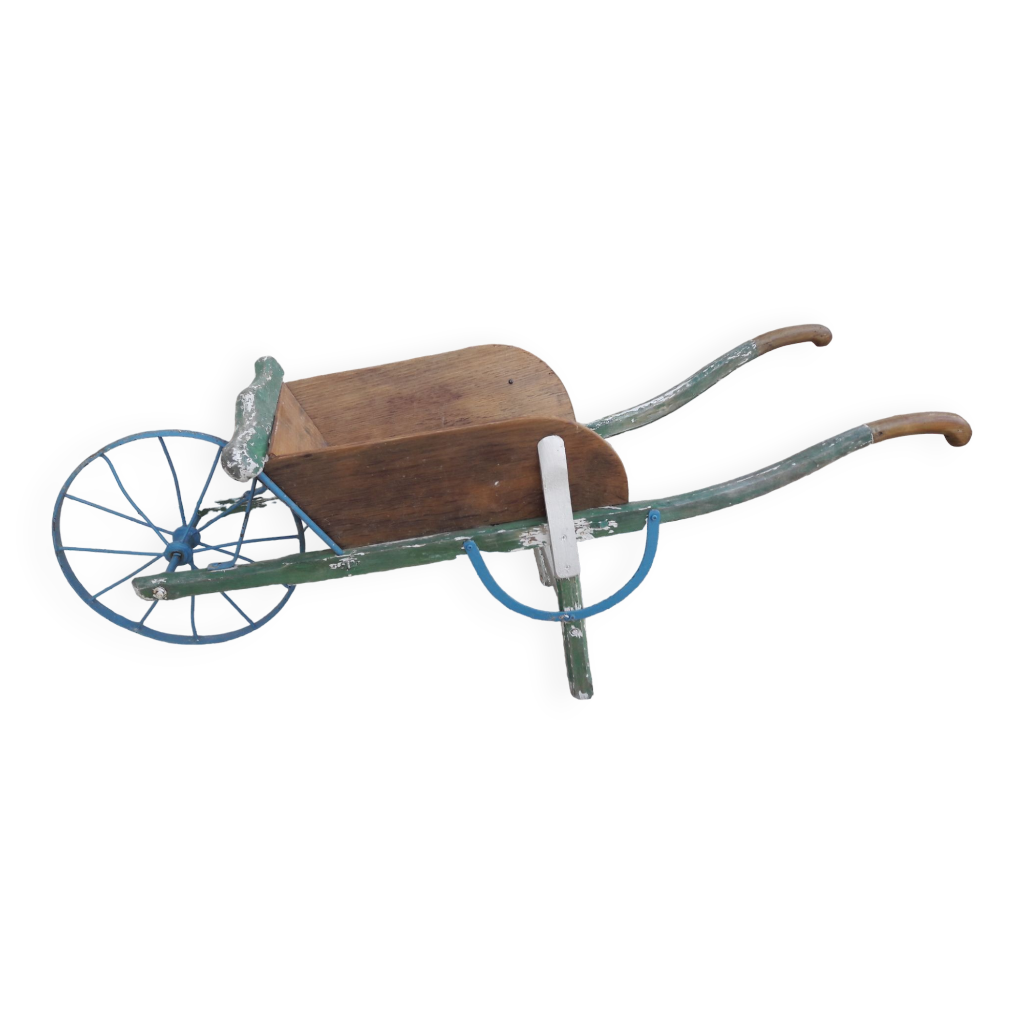Wooden children's wheelbarrow