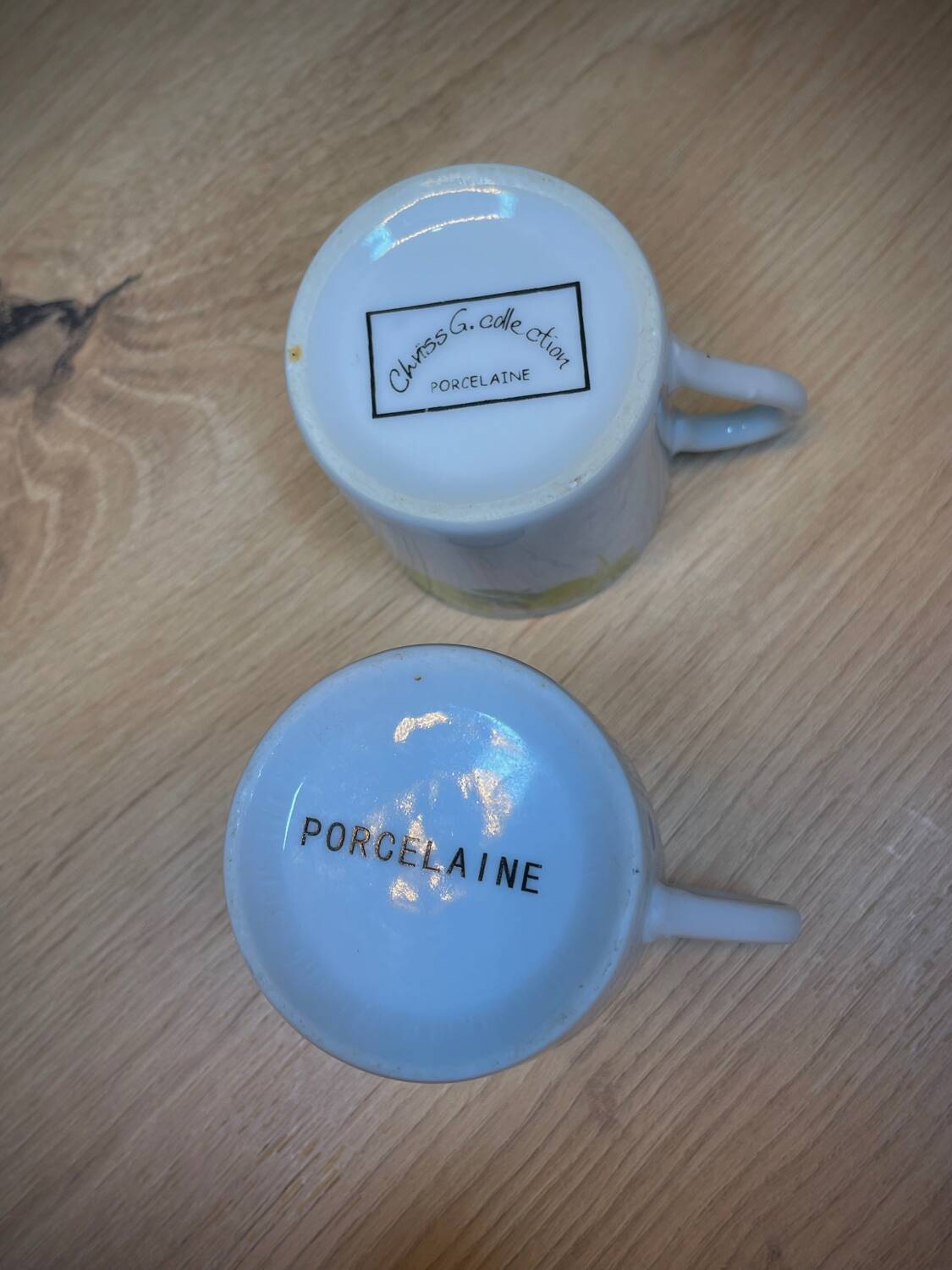 Lots de 8 tasses café vintage 70’s porcelaine