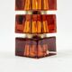 Large Mid-Century Scandinavian Art Glass & Brass Table Lamp by C.Fagerlund