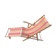 Old deck chair of the 50s