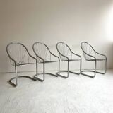 4 chairs in the style of Gastone Rinaldi