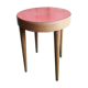 Tabouret Baumann XX hetre and red formica