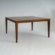 Table basse en teck et cuivre de style mid-century moderne par Severin Hansen