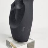 Modern owl sculpture by Cristina Puell, 16 cm