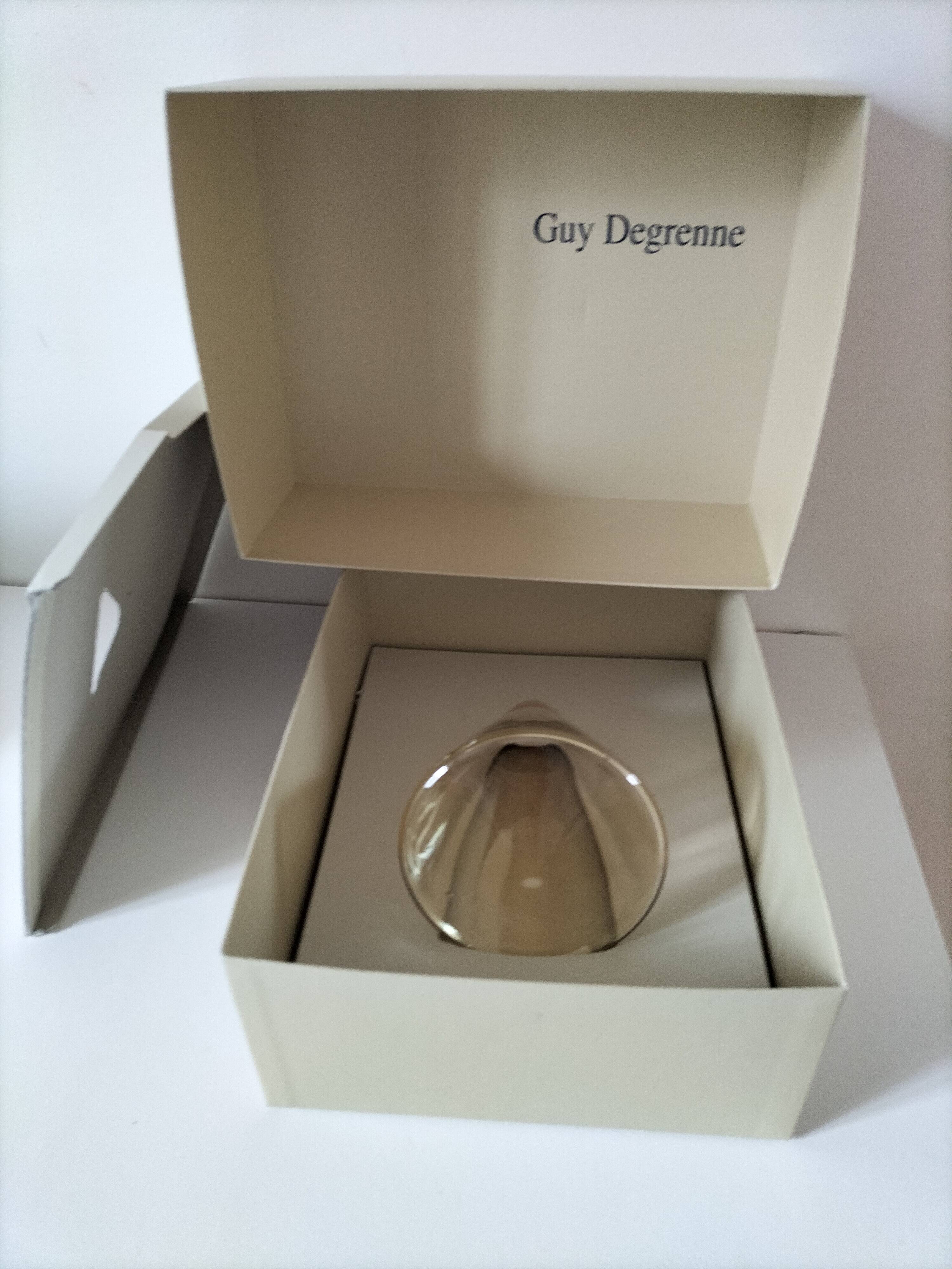 Amber fairy vase by Guy Degrenne