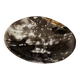 Medium petrified wood dish or pocket emptier, predominantly gray 1137
