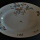 Oval serving dish in porcelain Japanese décor Art Deco