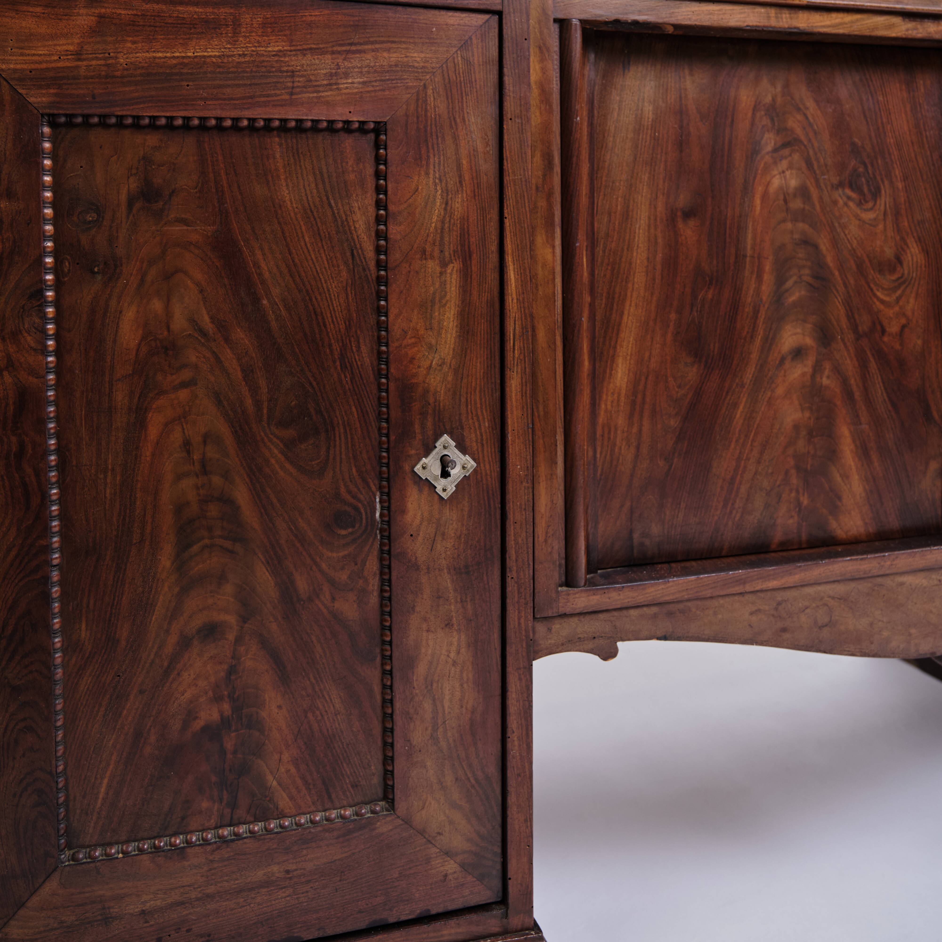 Sideboard / desk - hand-polished mahogany - English style - 1860s